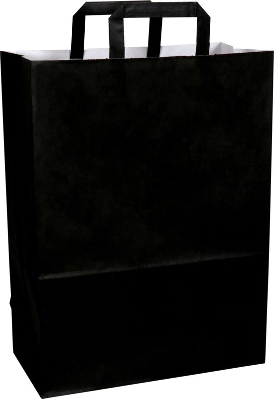 Papieren kraft tas 90g/m² 18x8x22cm - Papieren tassen bedrukken