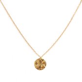 Collier doré soleil et étoiles
