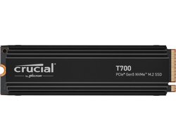 Crucial T700 | 2TB NVMe SSD | M.2 Gen5 | 12.400MB/s Lezen | 11.800MB/s Schrijven | Heatsink
