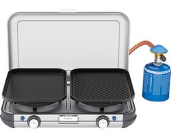 Campingaz Kitchen 2 Grill and Go CV - luxe camping kooktoestel – gas stove - grijs