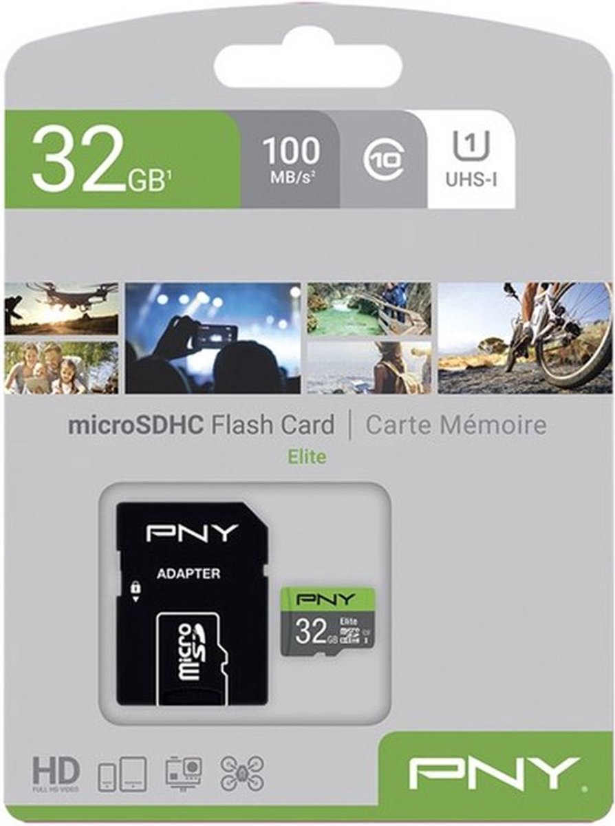 SDHC Memory Card PNY Elite 32 GB Black