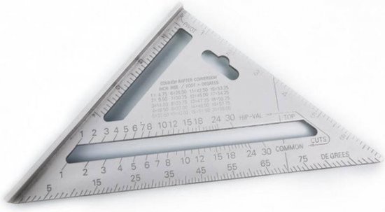 Couvreurs en aluminium Silverline Heavy Duty triangle de mesure
