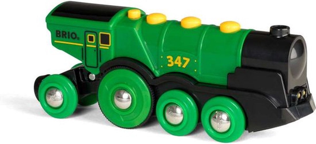 BRIO Groene Locomotief Op Batterijen - 33593 - Speelgoedvoertuig — afbeelding 11