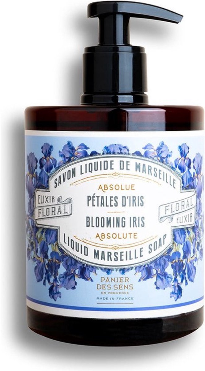 Panier des Sens - Vloeibare Marseillezeep - Handzeep / Douchegel - Blooming Iris - 500 ml - Vegan