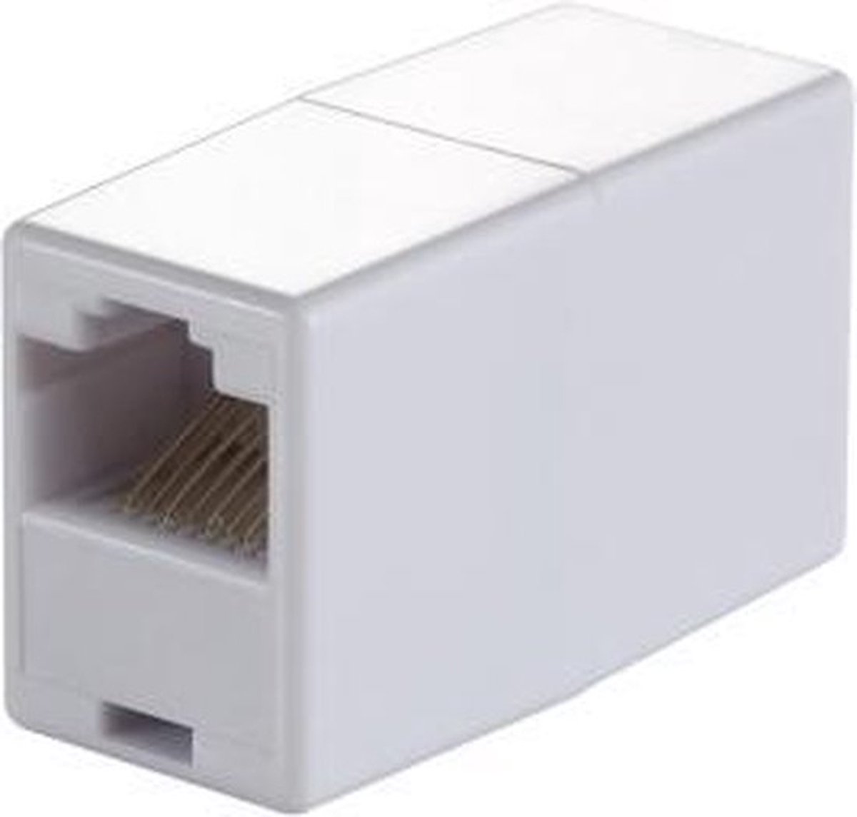 Netwerkkabel modulair koppelstuk RJ45 Beige