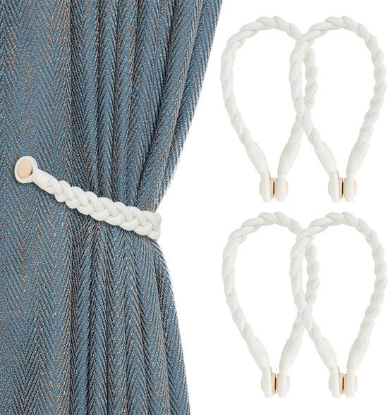 Gordijnhouders U-vormig Set van 2 - Decoratieve Wandhaken voor