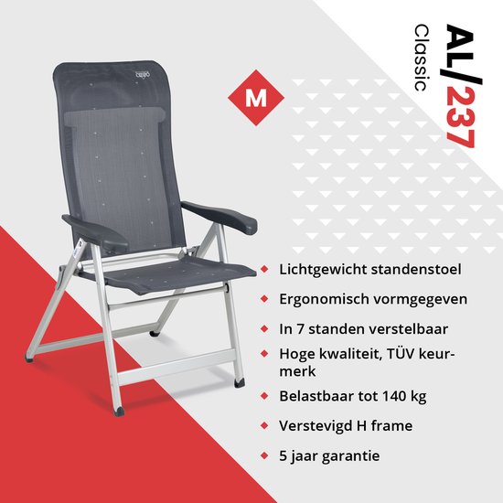 Crespo - Standenstoel - AL/237 - Donker grijs van Crespo — afbeelding 2