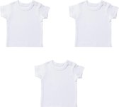 Embrator Baby basis Shirt 3-stuks wit maat 0-3 maanden