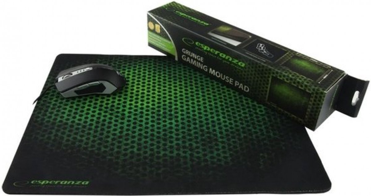 Esperanza EA146G Zwart, Groen Game-muismat