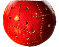 MooGoo - Waxinelichthouder van pompoen - Groot - Rood