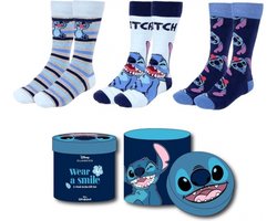 Disney Stitch Sokken Dames Kousen Heren - 3 Paar - Maat 36/43 - One size