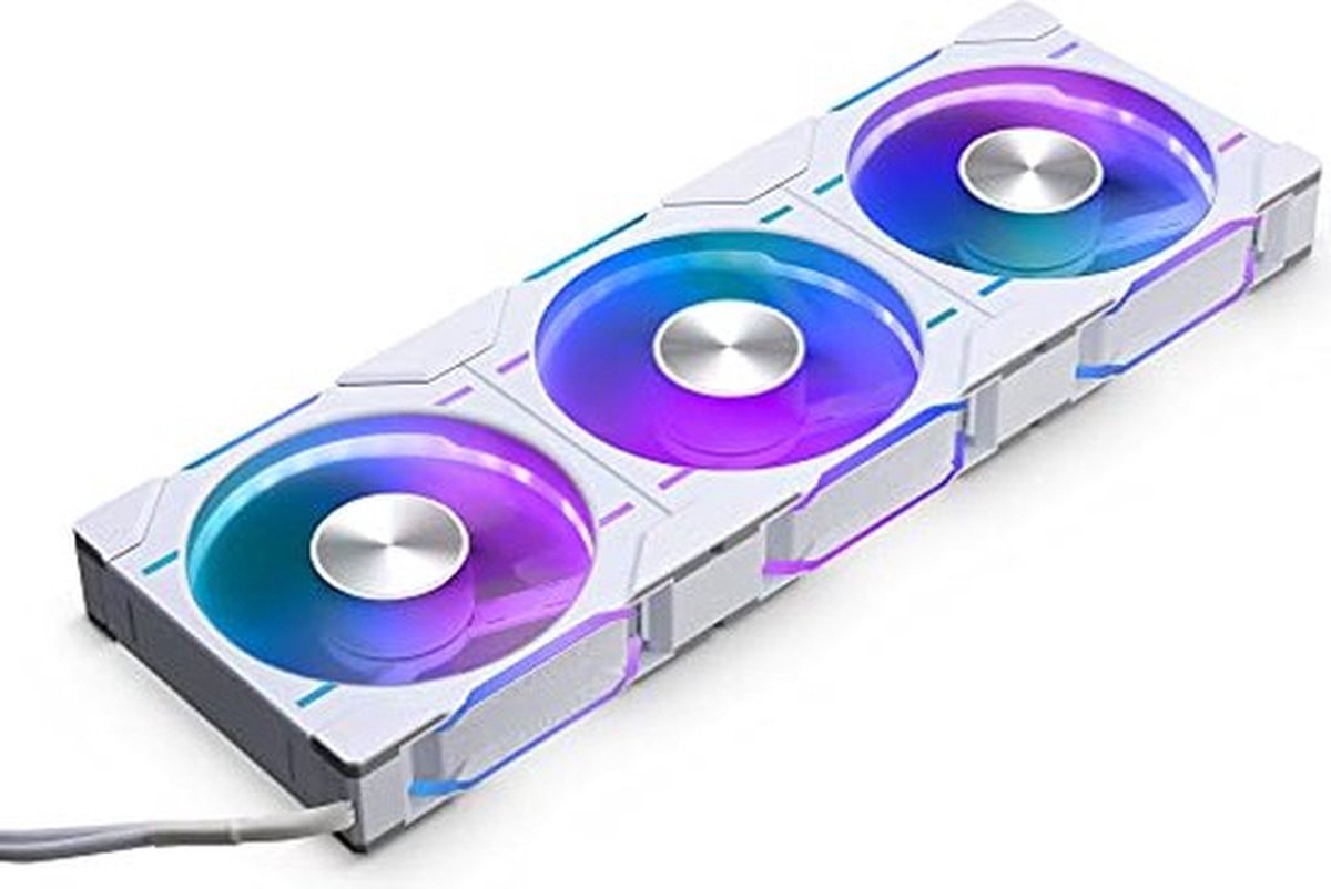 Phanteks D30 PWM Reverse Airflow D-RGB 120MM White 3-pack