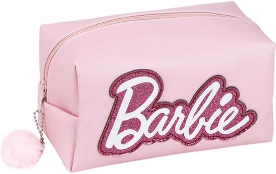 Barbie Toilettas Meisjes - Dames Toilettas - Roze - Pluche Bal