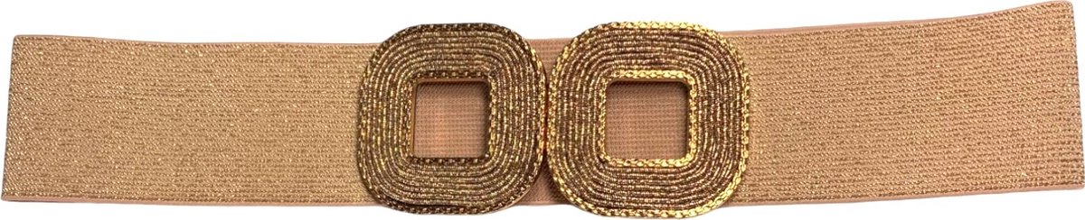 Tailleriem - Breed - Stretch - Luxury - Elastische riem - Met glinstering - Bold Gold - Elegant Rose - Sophisticated Black