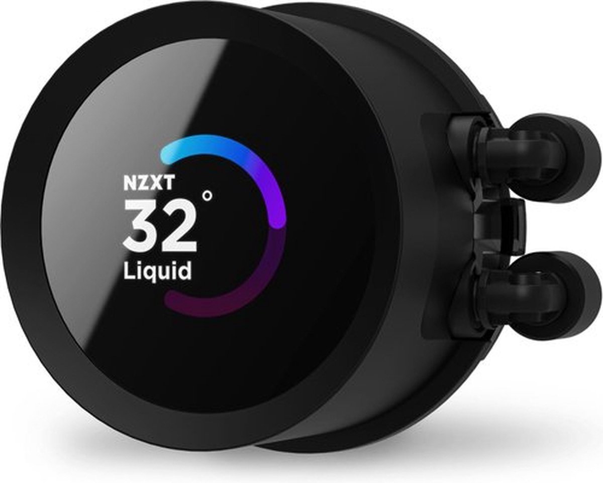 NZXT Kraken Elite 360 - Vloeistof-koelsysteem afmeting radiator 360mm - voor Intel LGA 1700, 1200, 115X, AMD AM5, AM4, sTRX4, TR4 - 3 x F120 Fans - Koper, Aluminium, plastic - zwart