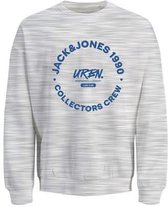 JACK&JONES JJSIMON SWEAT CREW NECK Heren Trui - White Melange