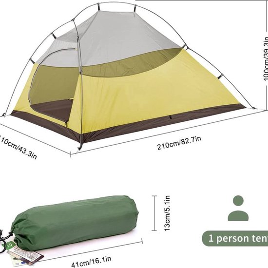 Luxe pop up tent - premium kwaliteit camping tent - makkelijk in gebruik van Luxe. — afbeelding 3