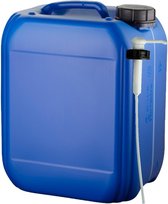 10 liter stalen brandstof jerrycan - zwart