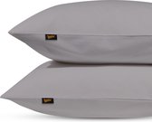Superieur kussenslopen Katoen - 60x70 (set van 2) - Grijs - Antibacteriëel kussensloop - Kussen Beschermer - kussensloop katoen - kussensloop - Kussenbeschermer - Kussenslopen