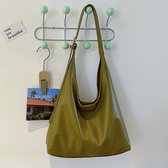 Chique Vintage-Geïnspireerde Tote Bag voor Vrouwen - Modieuze Schoudertas & Okseltas-Perfect voor Werk of Reizen handtas -Groente
