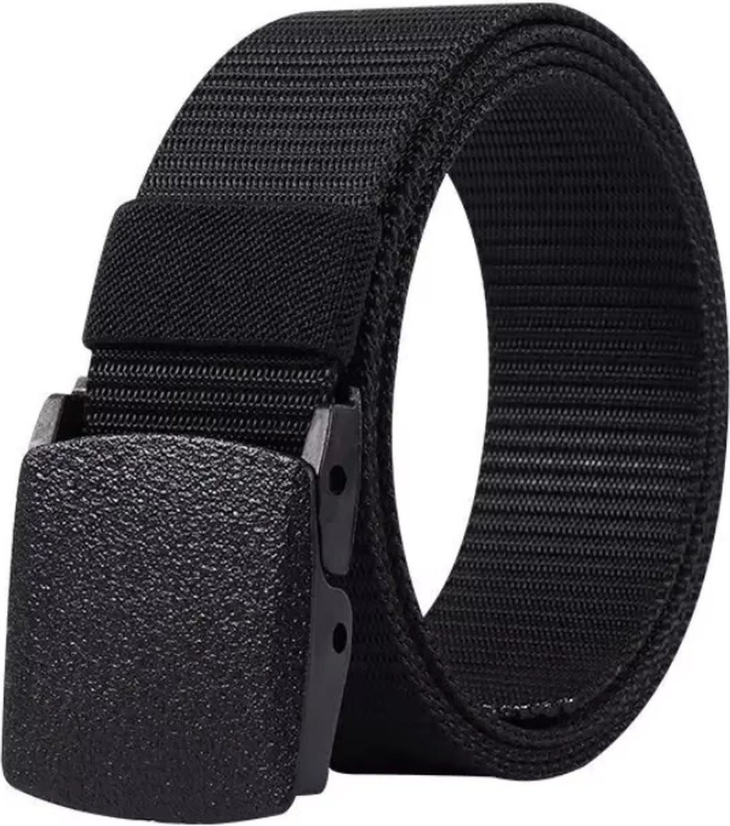 Actie4you® - Riem - Broekriem - Koppelriem - Zonder Gaatjes - Unisex - 120cm - Zwart