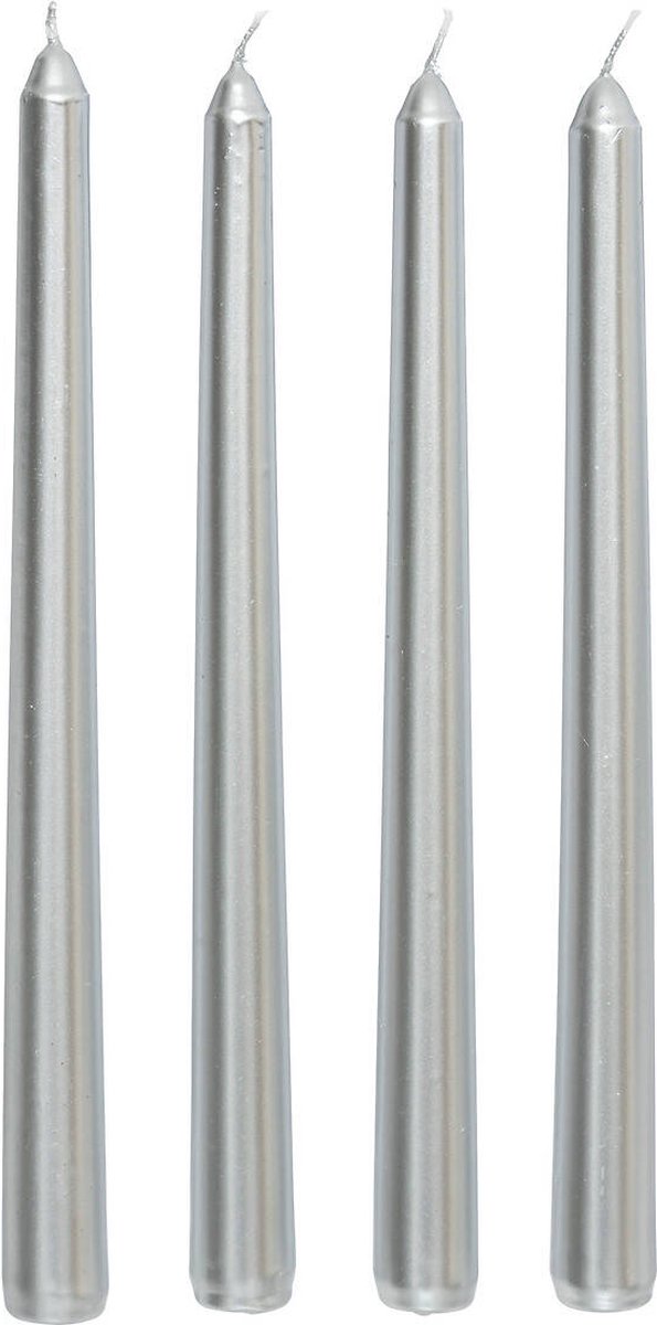 Compleet satijnen kaarsen, 4 stuks, 25 cm