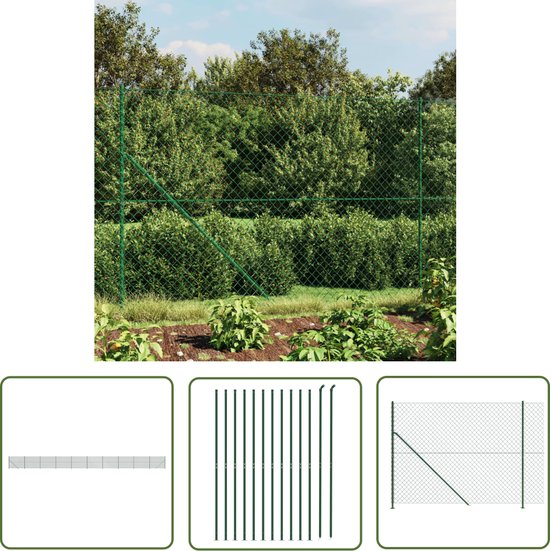 OuM 100 stuks spandraadhouders draadhouder met schroef, zwart voor gaashek
