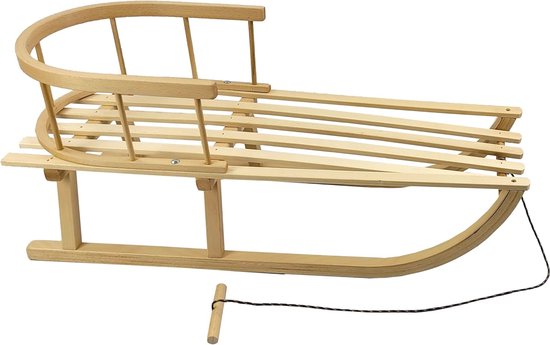 Houten slee - sleetje - premium kinderslee beukenhout - inclusief