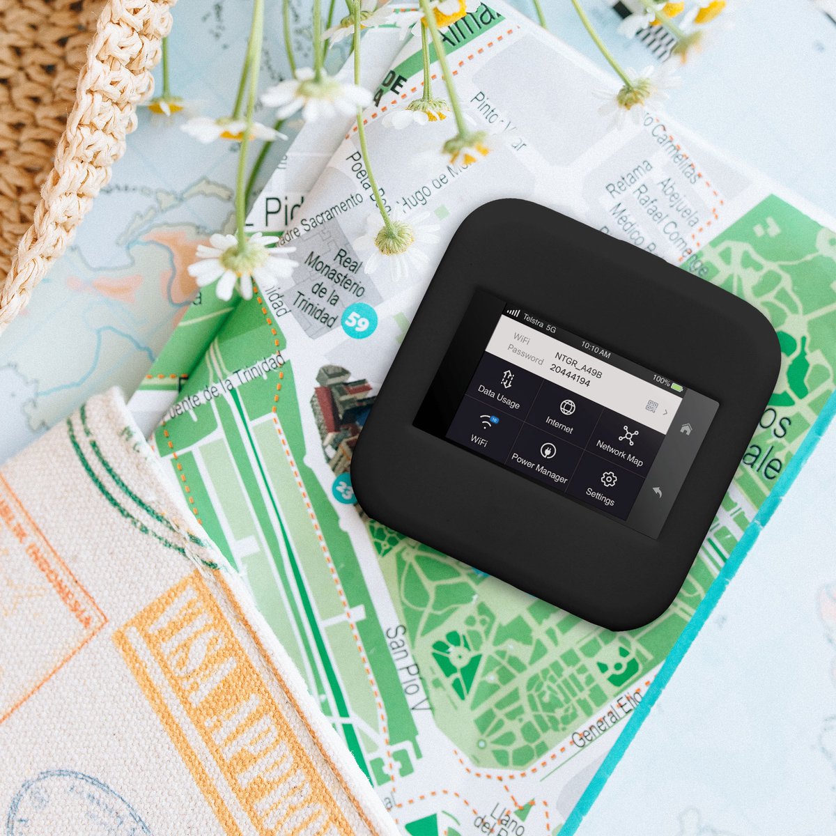 kwmobile mifi hoesje geschikt voor NETGEAR Nighthawk M6 Pro / M6 hoes - Silicone mifi router case - Mobiele wifi router beschermhoes in zwart – foto 7
