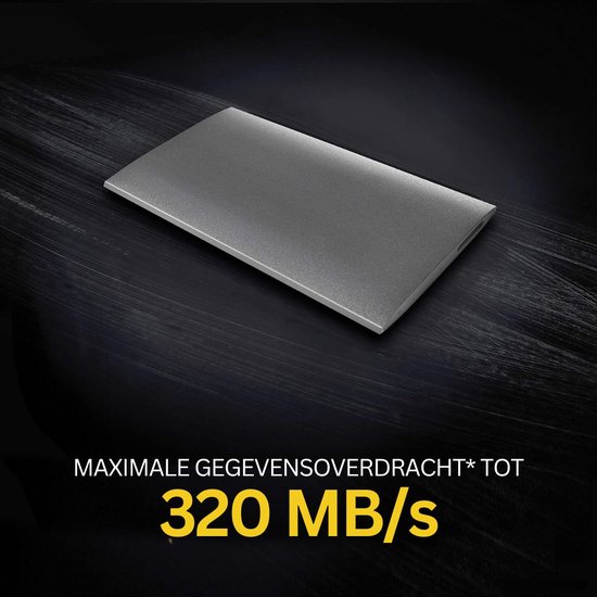 MKSS® Harde Schijf Extern - Draagbare - 500GB Opslag - Houtskool van Merkloos — afbeelding 2