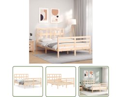 vidaXL Laptop Computer - Besturingssysteem - Bedframe met hoofdbord massief hout - Pc Hardware - Gaming Pc - Desktop Computer