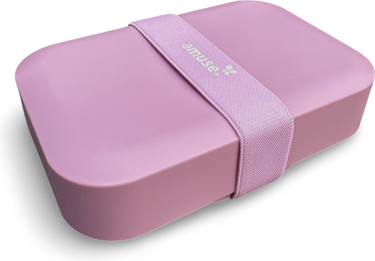 Amuse Brooddoos – Medium – Lunchbox Met Rekker – Verstelbaar in hoogte - Vaatwasserbestendig – Roos