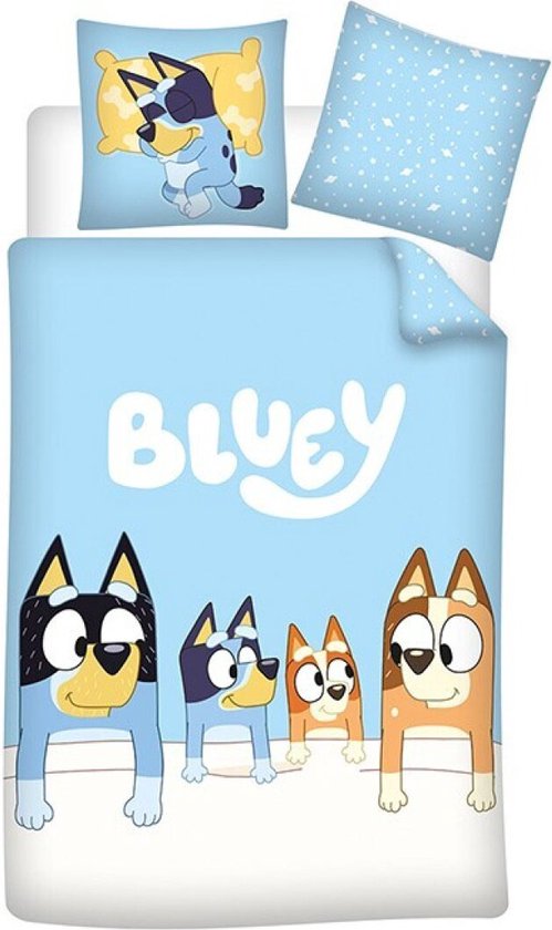 Bluey Housse de couette, Goodnight - Simple - 140 x 200 cm - Polycoton