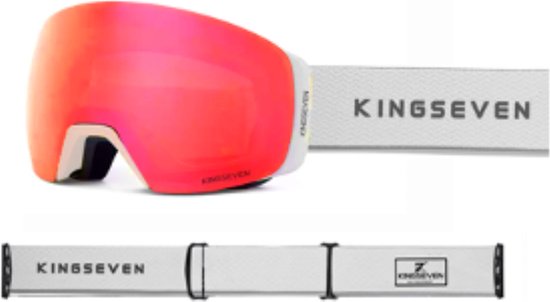 KingSeven - Unisex Skibril met UV400 en Polarisatiefilter - Magenta - Model Z304