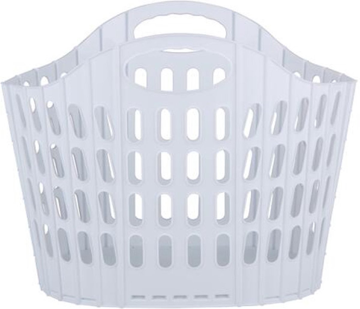 Goedkoopste Flexibele wasmand - wit - 35 liter - kunststof - 49 x 35 x 38 cm - opbergen