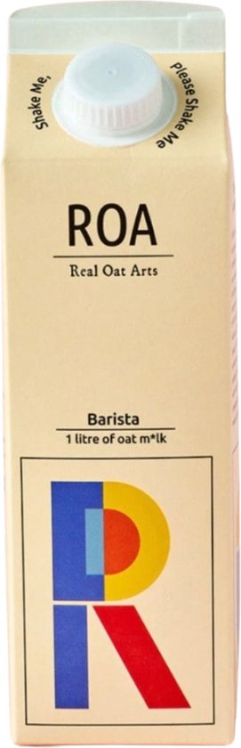ROA - Barista Havermelk - 6 x 1 liter - Plantaardige melkvervanger - Oat Milk - vegan - sojavrij