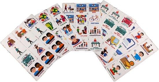 Smarfer - Magnetische pictogrammen voor weekplanner - 50 stuks - Planbord kind – Buiteneditie