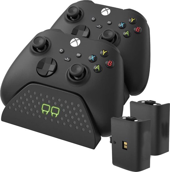 Dubbel Oplaaddock met 2 Oplaadbare Batterijpakketten - Zwart voor Xbox Series X-S & One