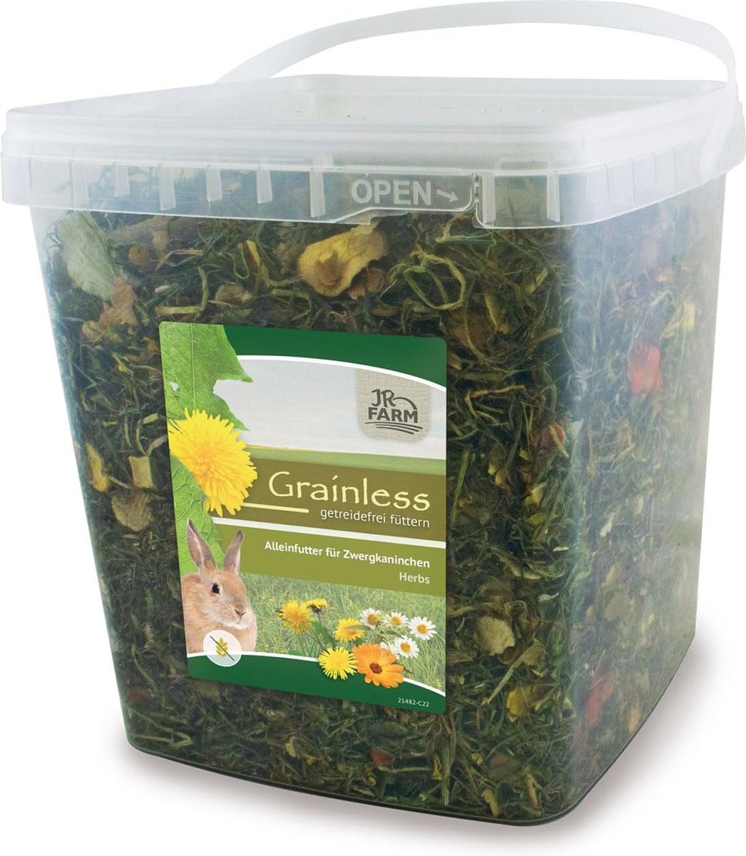 Grainless Herbs voor Dwergkonijnen - 5L
