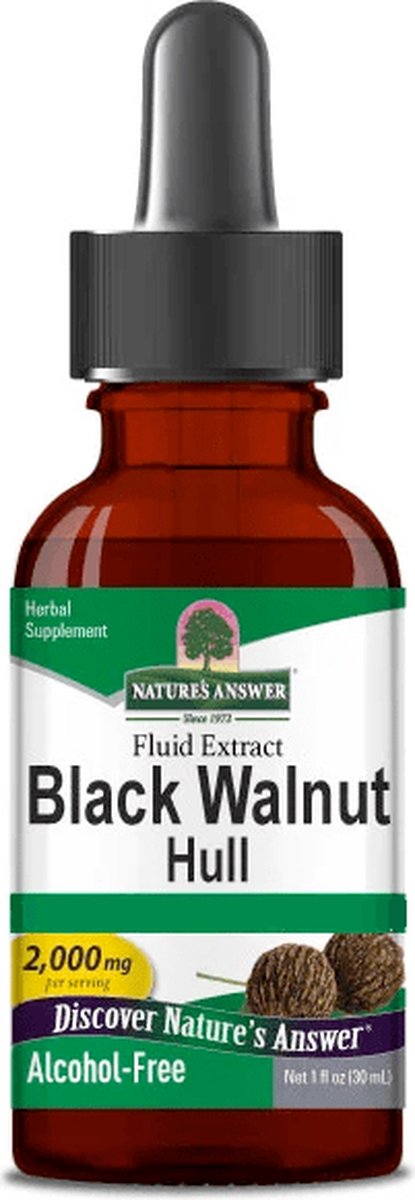 Natures Answer Zwarte walnoot extract alcoholvrij 30 Milliliter