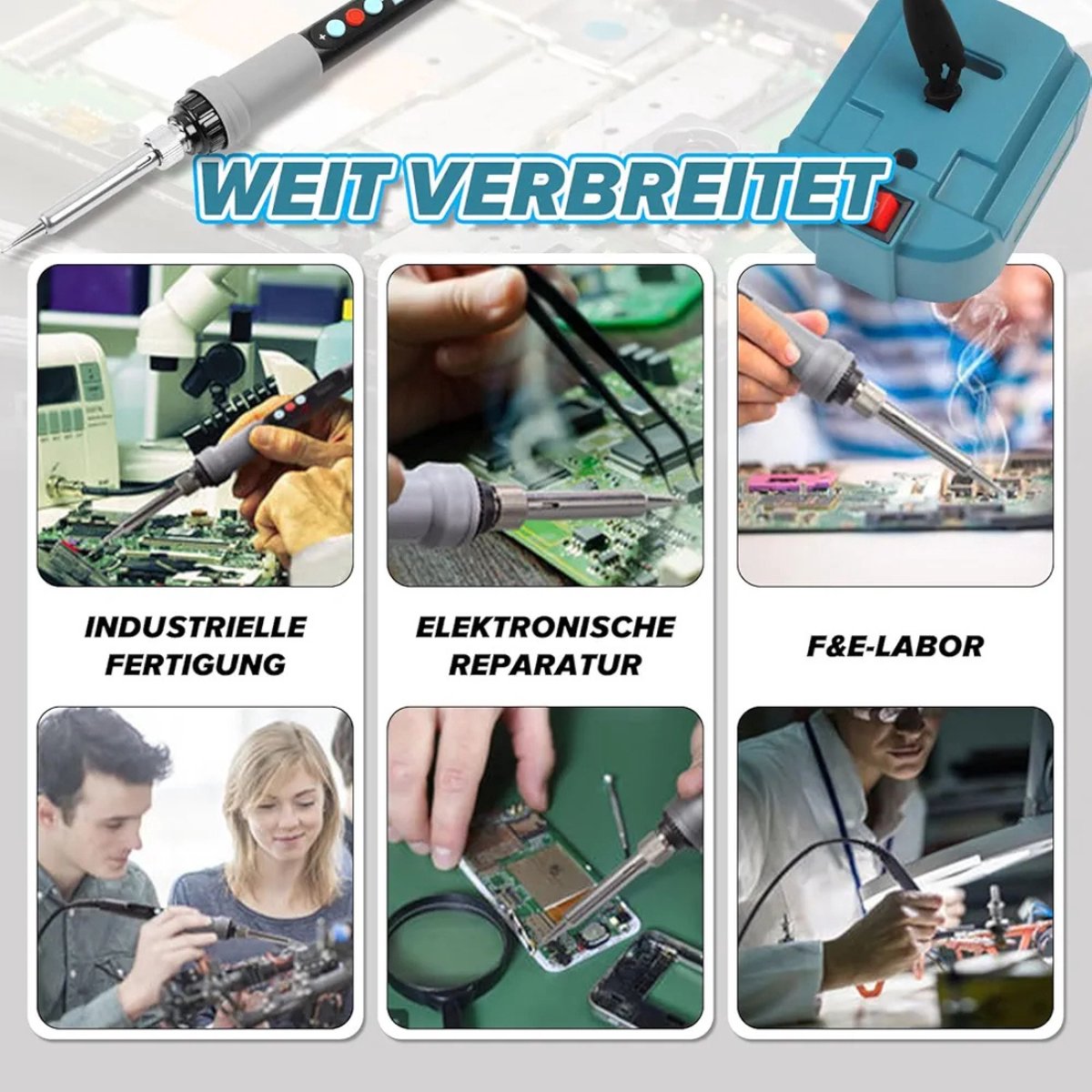 TPDL Draadloze soldeerbout voor Bosch Professional 18 V GBA-systeem, 60