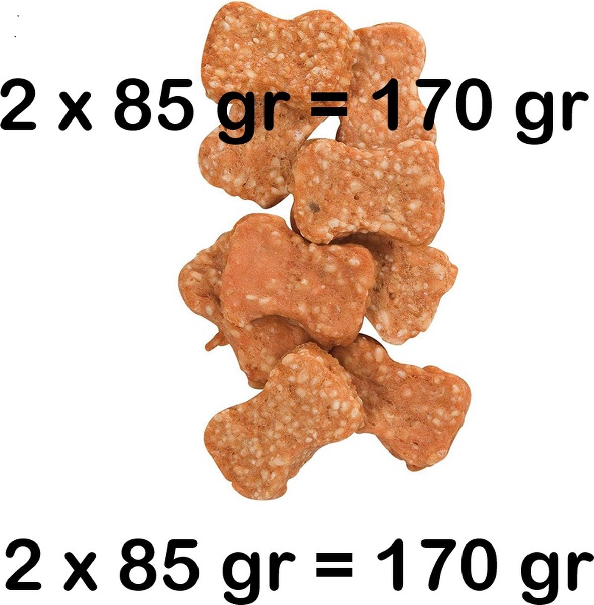 ** 2 X ** flamingo hapki kip en rijst nuggets - 85 gr x 2 = 170 gr - geen suikers toegevoegd Lekker en gezond