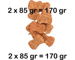 ** 2 X ** flamingo hapki kip en rijst nuggets - 85 gr x 2 = 170 gr - geen suikers toegevoegd Lekker en gezond