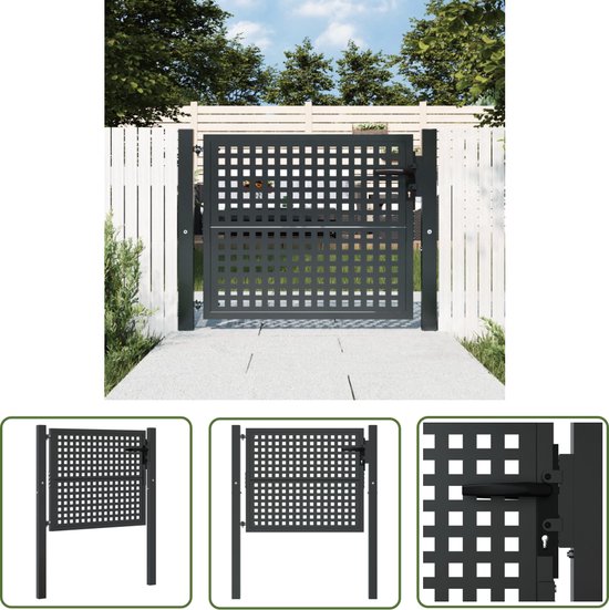 Achat Porte de jardin 106 x 125 cm (L x H) en acier galvanisé en gros