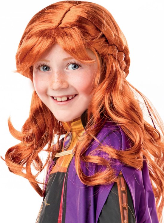 Frozen 2 Anna pruik voor kinderen - voor carnaval