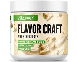 Vit4ever - Flavor Craft - Smaak Witte Chocolade met Extra Chunks – 250 g – Heerlijke zoetheid – Veelzijdig smaakpoeder voor voeding & dranken – Flavor Powder