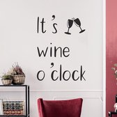 Sticker "It's wine o' clock"