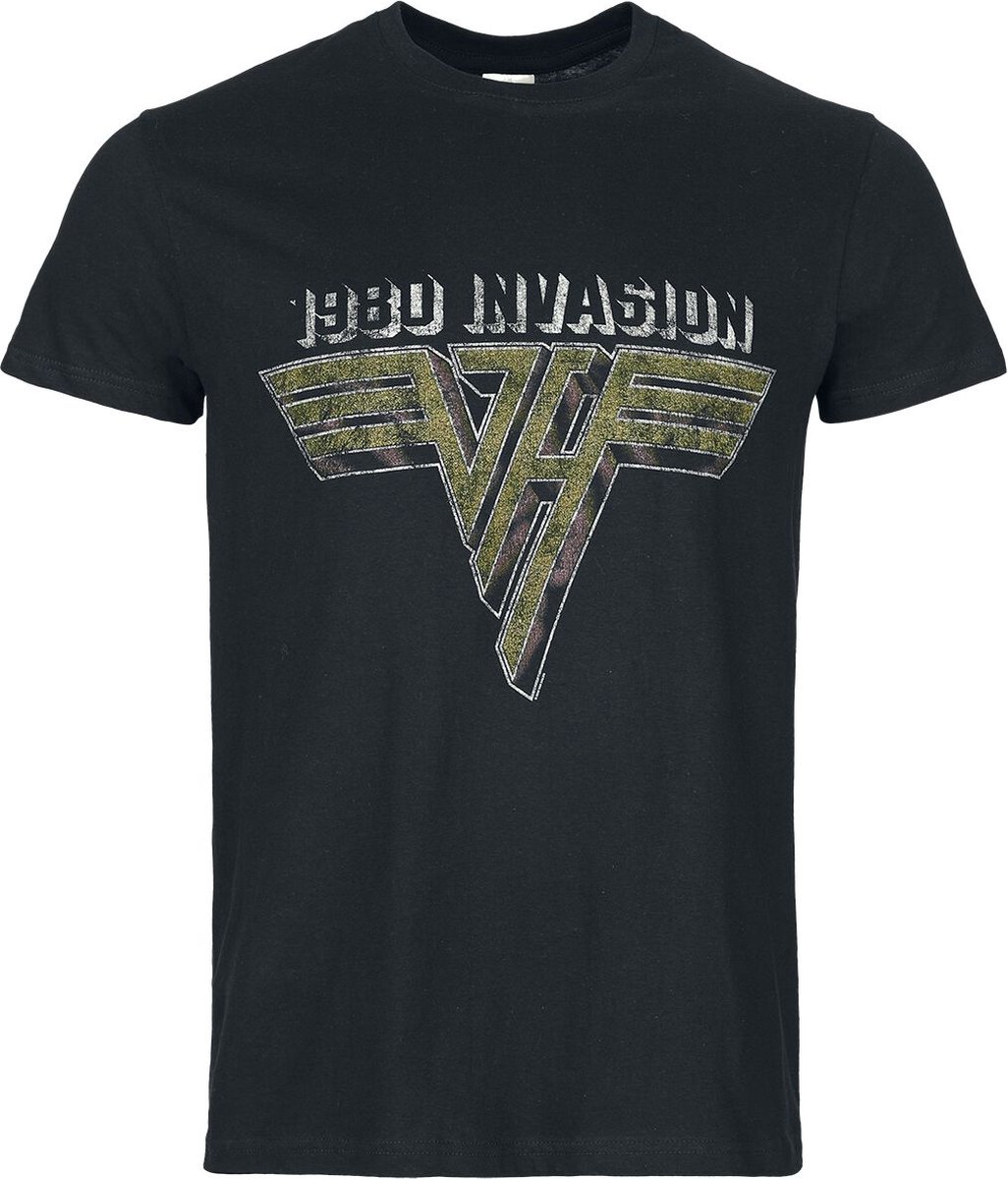 Van Halen Van Halen '80 Invasion Heren T-shirt - zwart - 3XL
