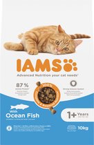 Bol.com Iams Cat Adult - Vis - Kattenvoer - 10 kg aanbieding