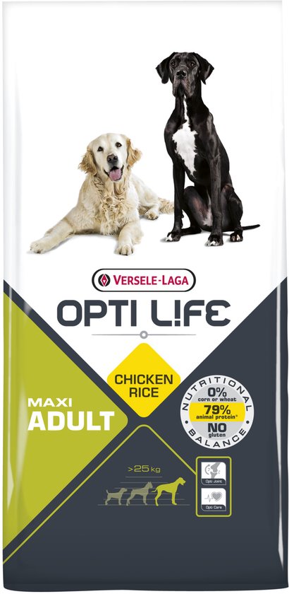 Versele Laga Opti Life Adult Maxi - Hondenvoer - 12,5 kg